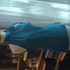 Worthington Blue Teal Silky Halter Top 6